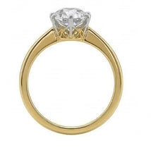 Afbeelding in Gallery-weergave laden, echte round diamant 1.50karaat ring close-up detail