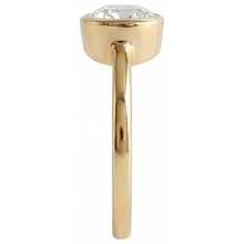 Afbeelding in Gallery-weergave laden, Ronde Solitaire Old Mine Cut Natuurlijk Diamond Ring Bezel Set 1,50 karaat