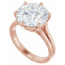Afbeelding in Gallery-weergave laden, Ronde Solitaire Oude Mijnwerker Natuurlijke Echte Diamanten (Niet labgekweekt) Ring 6 Prong Gezet 6.50 Karaat