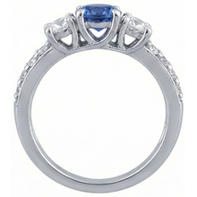 Afbeelding in Gallery-weergave laden, echte round diamant 2.50karaat ring op wit