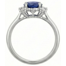 Afbeelding in Gallery-weergave laden, echte round diamant 3karaat ring bovenaanzicht