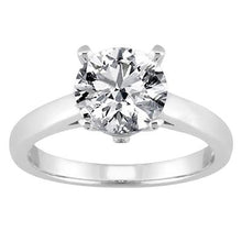 Afbeelding in Gallery-weergave laden, Ronde diamanten Solitaire vrouwen verlovingsring wit goud 3,01 Ct. - harrychadent.nl