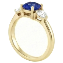 Afbeelding in Gallery-weergave laden, echte round diamant 2karaat ring close-up detail