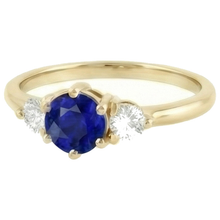 Afbeelding in Gallery-weergave laden, echte round diamant 2karaat ring vooraanzicht