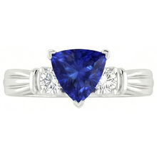 Afbeelding in Gallery-weergave laden, echte round diamant 1.75karaat ring zijaanzicht