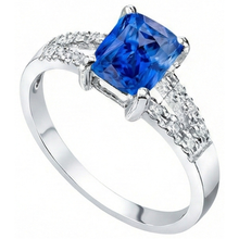 Afbeelding in Gallery-weergave laden, echte round diamant 2karaat ring vooraanzicht