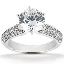 Afbeelding in Gallery-weergave laden, Ronde diamanten verjaardag grote geaccentueerde ring 2,75 ct. - harrychadent.nl