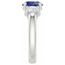 Afbeelding in Gallery-weergave laden, echte round diamant 1.75karaat ring bovenaanzicht