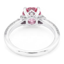 Afbeelding in Gallery-weergave laden, Ronde roze saffier edelsteen ring van 1,41 ct