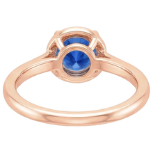 Afbeelding in Gallery-weergave laden, echte round saffier 2.50karaat ring op wit