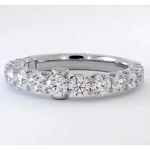 Afbeelding in Gallery-weergave laden, Ronde Comfort Fit Gegradueerde Echt Diamanten Band 1,75 Karaat