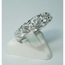 Afbeelding in Gallery-weergave laden, Ronde Echt Diamanten Trouwring Wit Goud Vrouwen Sieraden 7 Ct.