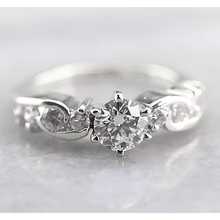 Afbeelding in Gallery-weergave laden, Ronde Echt Diamanten Verlovingsring 1,50 Karaat Witgoud 14K