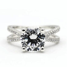Afbeelding in Gallery-weergave laden, Ronde Echt Diamanten Verlovingsring