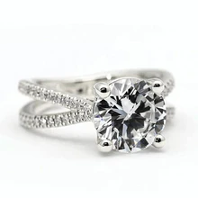 Afbeelding in Gallery-weergave laden, Ronde Echt Diamanten Verlovingsring