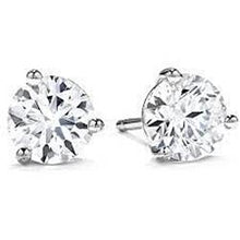 Afbeelding in Gallery-weergave laden, GIA-gecertificeerd Echte Ronde Geslepen Echt Diamanten Oorknopjes Paar 2.02 Kt Witgoud 14K Sieraden Nieuw