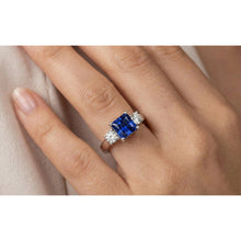 Afbeelding in Gallery-weergave laden, echte round diamant 1.25karaat ring band detail