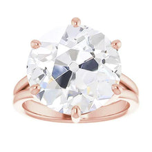 Afbeelding in Gallery-weergave laden, Ronde Solitaire Old Miner Echt Diamond Ring 6 Prong Set 6,50 Karaat
