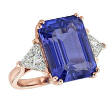 Afbeelding in Gallery-weergave laden, echte diamant 3.50karaat ring zijaanzicht