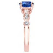 Afbeelding in Gallery-weergave laden, echte round diamant 2.50karaat ring profielweergave