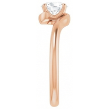 Afbeelding in Gallery-weergave laden, Fijne Diamant Solitaire Ring 1,50 karaat 14K Rosé Goud – hoekaanzicht