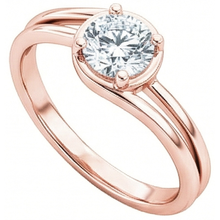 Afbeelding in Gallery-weergave laden, Rose Gold Solitaire Ronde Echt Diamanten Verlovingsring 1,75 Ct