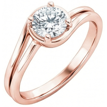 Afbeelding in Gallery-weergave laden, Rose Gold Solitaire Ronde Echt Diamanten Verlovingsring 1,75 Ct