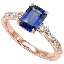 Afbeelding in Gallery-weergave laden, echte round diamant 4karaat ring close-up detail