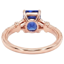 Afbeelding in Gallery-weergave laden, echte round diamant 4karaat ring bovenaanzicht