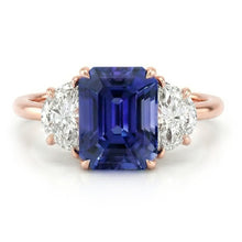 Afbeelding in Gallery-weergave laden, echte diamant 4karaat ring zijaanzicht