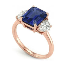 Afbeelding in Gallery-weergave laden, echte diamant 4karaat ring close-up detail
