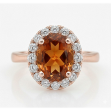 Afbeelding in Gallery-weergave laden, echte round diamant 27.50karaat ring vooraanzicht