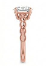 Afbeelding in Gallery-weergave laden, Roségouden Solitaire Ring Ovaal Oud Mijn Slijpsel Echte Natuurlijke uit de a aarde gewonnen Diamant 3.25 Karaat