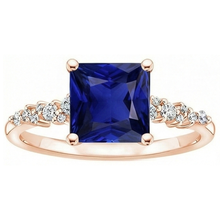 Afbeelding in Gallery-weergave laden, echte round diamant 3.75karaat ring profielweergave