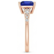 Afbeelding in Gallery-weergave laden, echte round diamant 3.75karaat ring bovenaanzicht