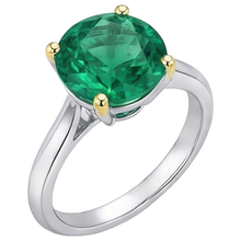 Afbeelding in Gallery-weergave laden, Schitterend Edelsteen Ring 3,50 karaat – zijaanzicht