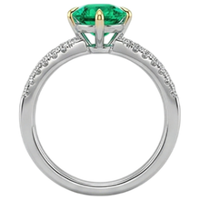 Afbeelding in Gallery-weergave laden, Luxe Edelsteen Ring 2,50 karaat – bovenaanzicht
