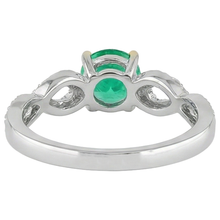 Afbeelding in Gallery-weergave laden, Smaragd Edelsteen Ring – achteraanzicht