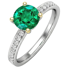 Afbeelding in Gallery-weergave laden, Smaragd Edelsteen Ring – vooraanzicht