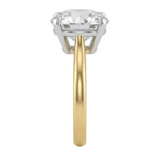 Afbeelding in Gallery-weergave laden, Stralend Diamant Solitaire Ring 2 karaat – zijaanzicht