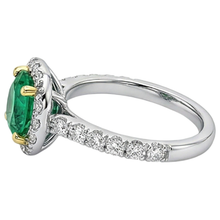 Afbeelding in Gallery-weergave laden, Briljant Edelsteen Ring 3 karaat – hoekaanzicht