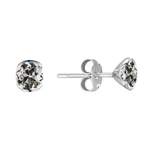 Afbeelding in Gallery-weergave laden, Fijne Diamant Antiek Cushion Oorhangers in 14K Witgoud – hoofdaanzicht