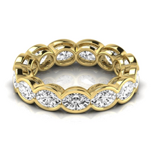 Afbeelding in Gallery-weergave laden, Briljant Eternity Band 4,29 karaat 14 Karaat Geelgoud – vooraanzicht