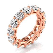 Afbeelding in Gallery-weergave laden, Diamant Eternity Band 7-karaat 14 Karaat Rosé Goud – hoofdaanzicht