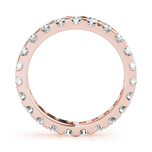 Afbeelding in Gallery-weergave laden, Rond Geslepen Fijne Diamant ring in 14K Rosé Goud – vooraanzicht