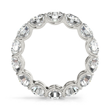 Afbeelding in Gallery-weergave laden, Diamant Eternity Band 5,60-karaat 14K Witgoud – vooraanzicht
