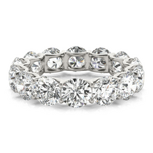 Afbeelding in Gallery-weergave laden, Diamant Eternity Band 5,60 karaat 14K Witgoud – zijaanzicht