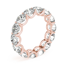 Afbeelding in Gallery-weergave laden, Handgemaakt Diamant Eternity Band 7 karaat – hoekaanzicht