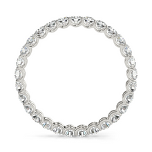 Afbeelding in Gallery-weergave laden, Briljant Rond Briljant Eternity Band in 14K Witgoud – vooraanzicht