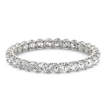 Afbeelding in Gallery-weergave laden, Briljant Eternity Band 0,33-karaat 14K Witgoud – zijaanzicht
